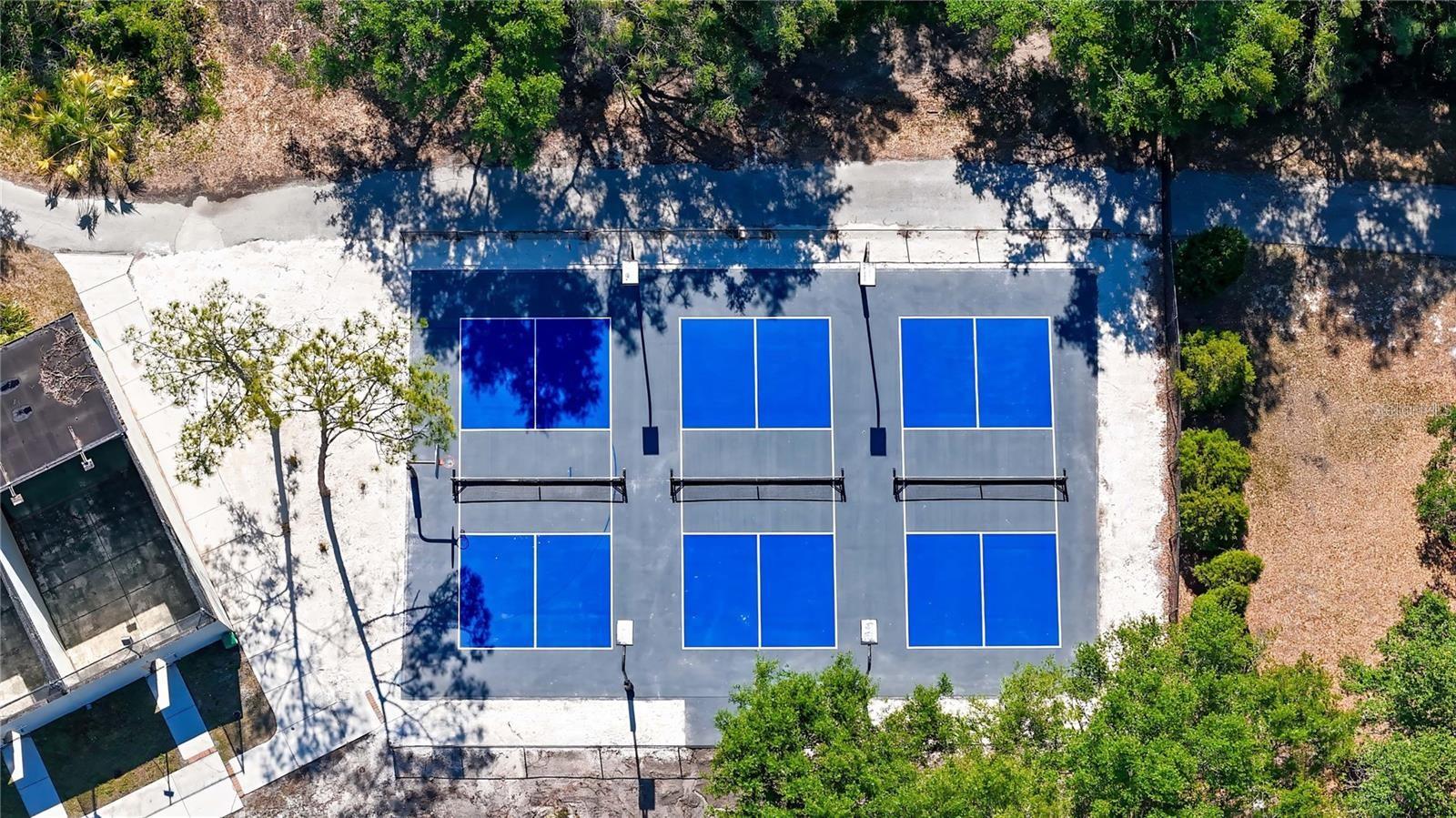 New Pickleball courts at the TAC-Tennis and Athletic center and 17 Har Tru Courts - additional membership required.