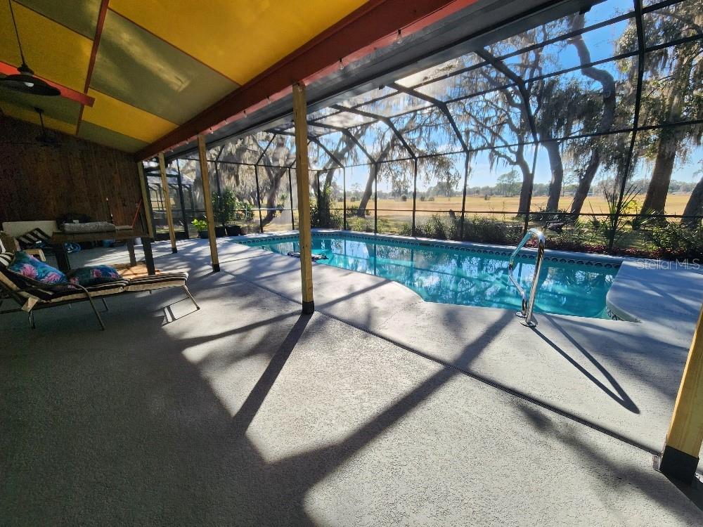 Covered pool enclosure