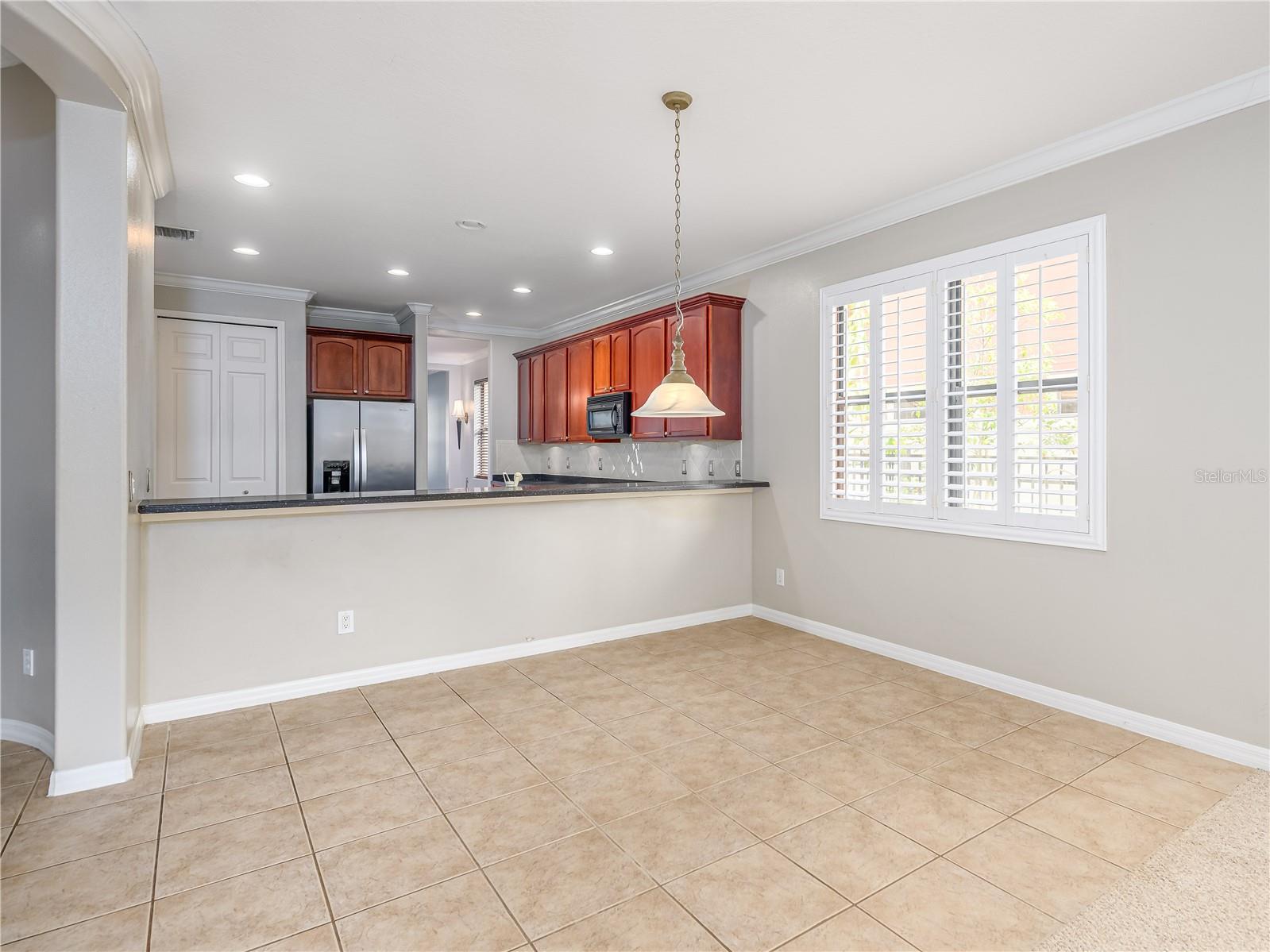 Informal dining area