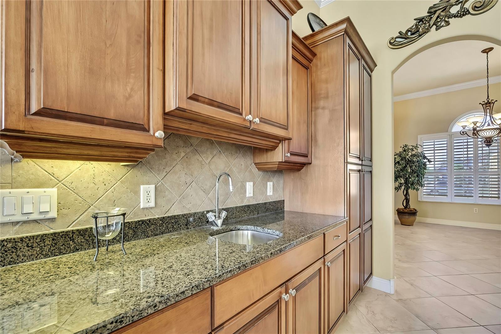 Wet Bar with garbage disposal