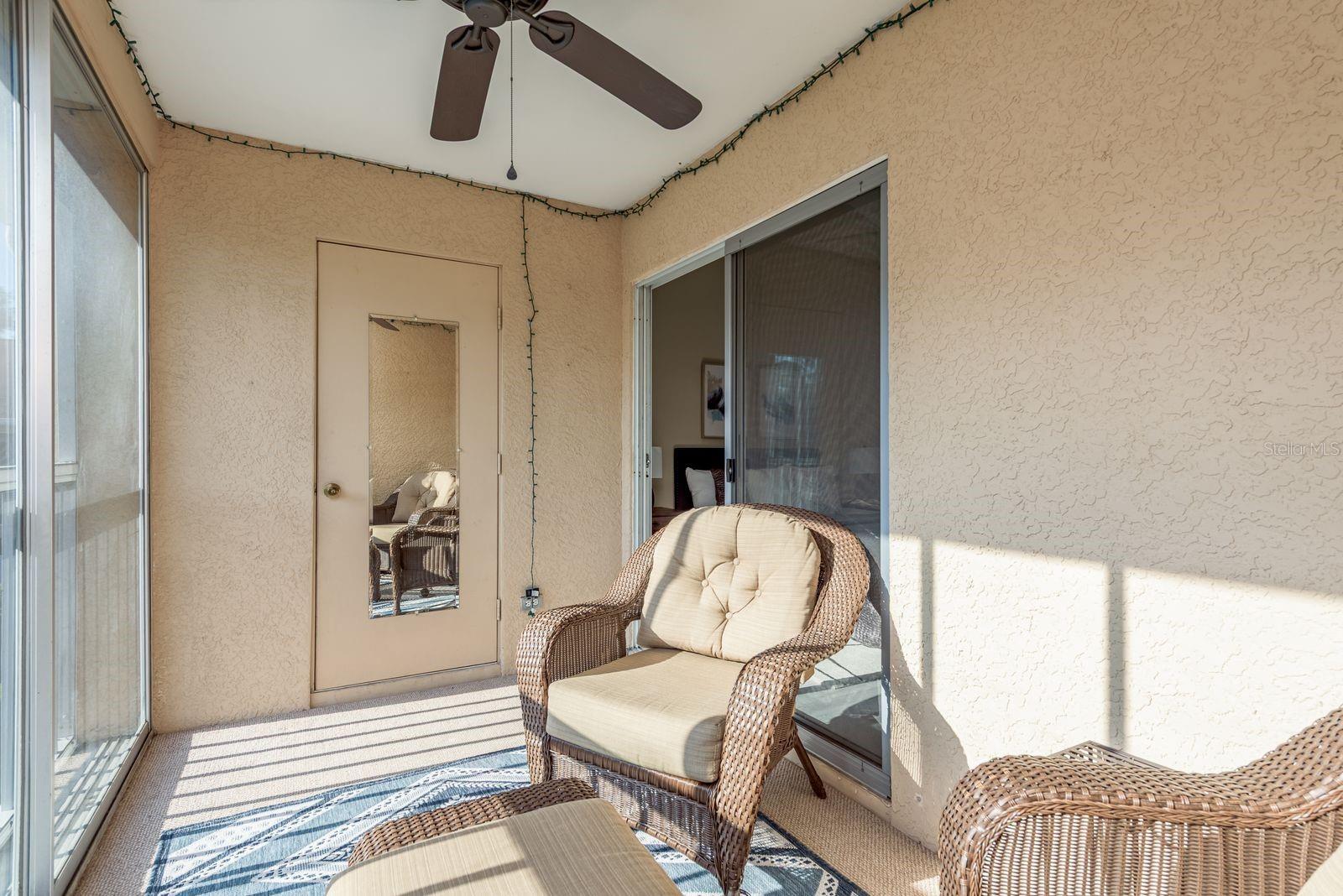 Upstairs Balcony w/ Large Storage Area