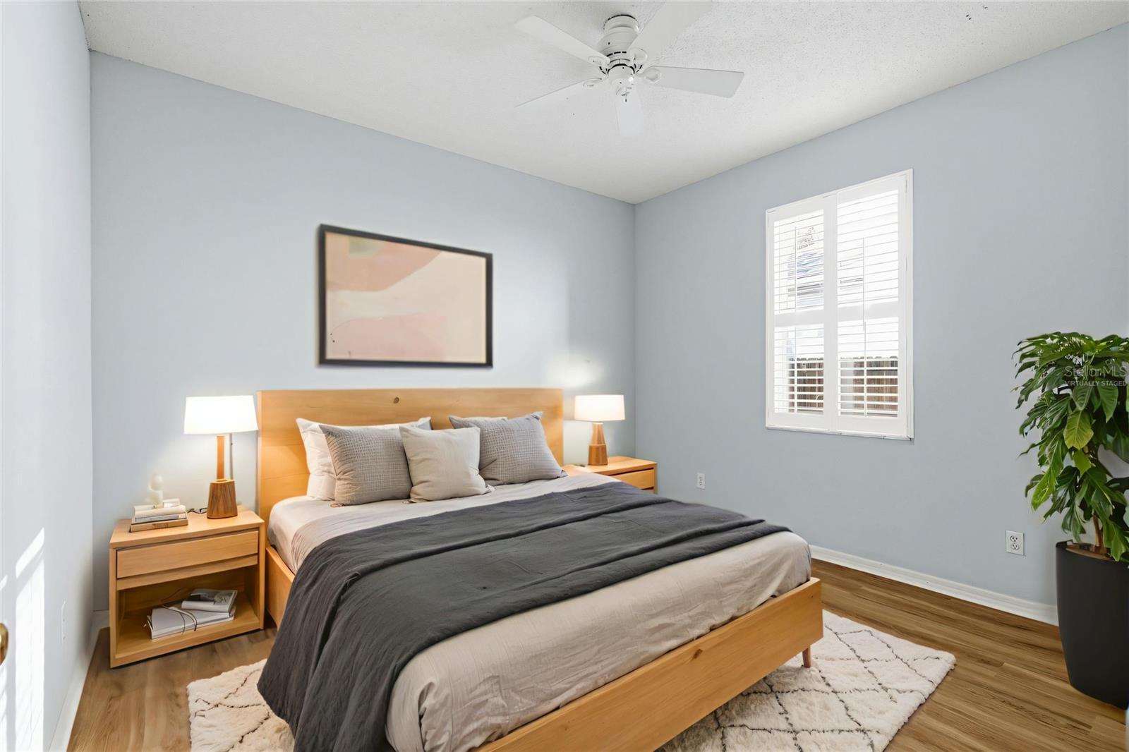 Virtually staged Bedroom Two