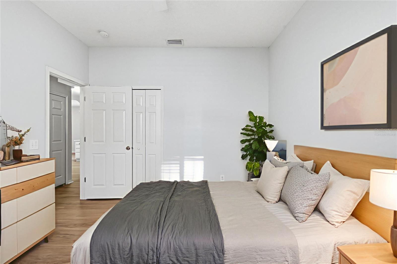 Virtually staged Bedroom Two