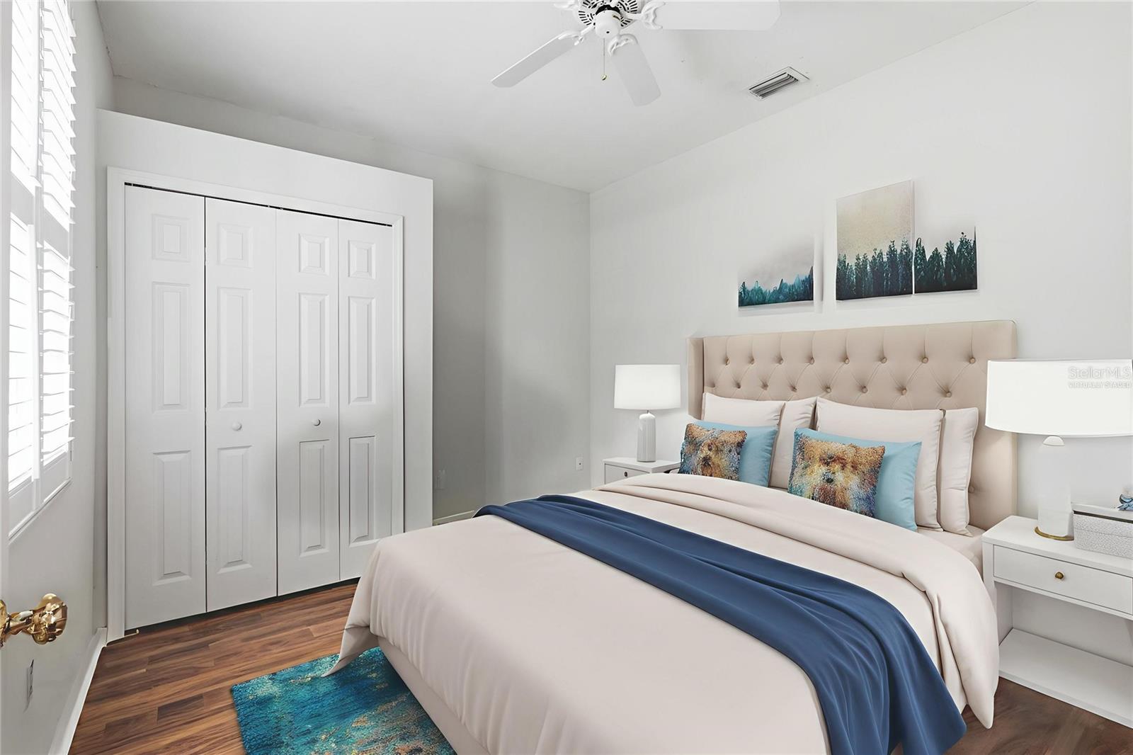 Virtually staged-Bedroom Four