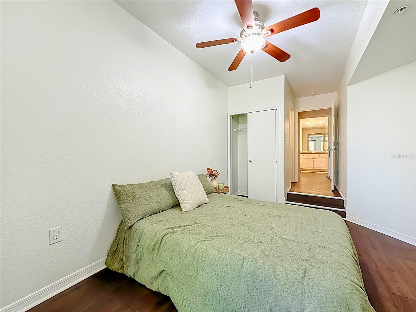 Seconday Bedroom with 2 closets - 1 walk-in closet, 1 built in closet