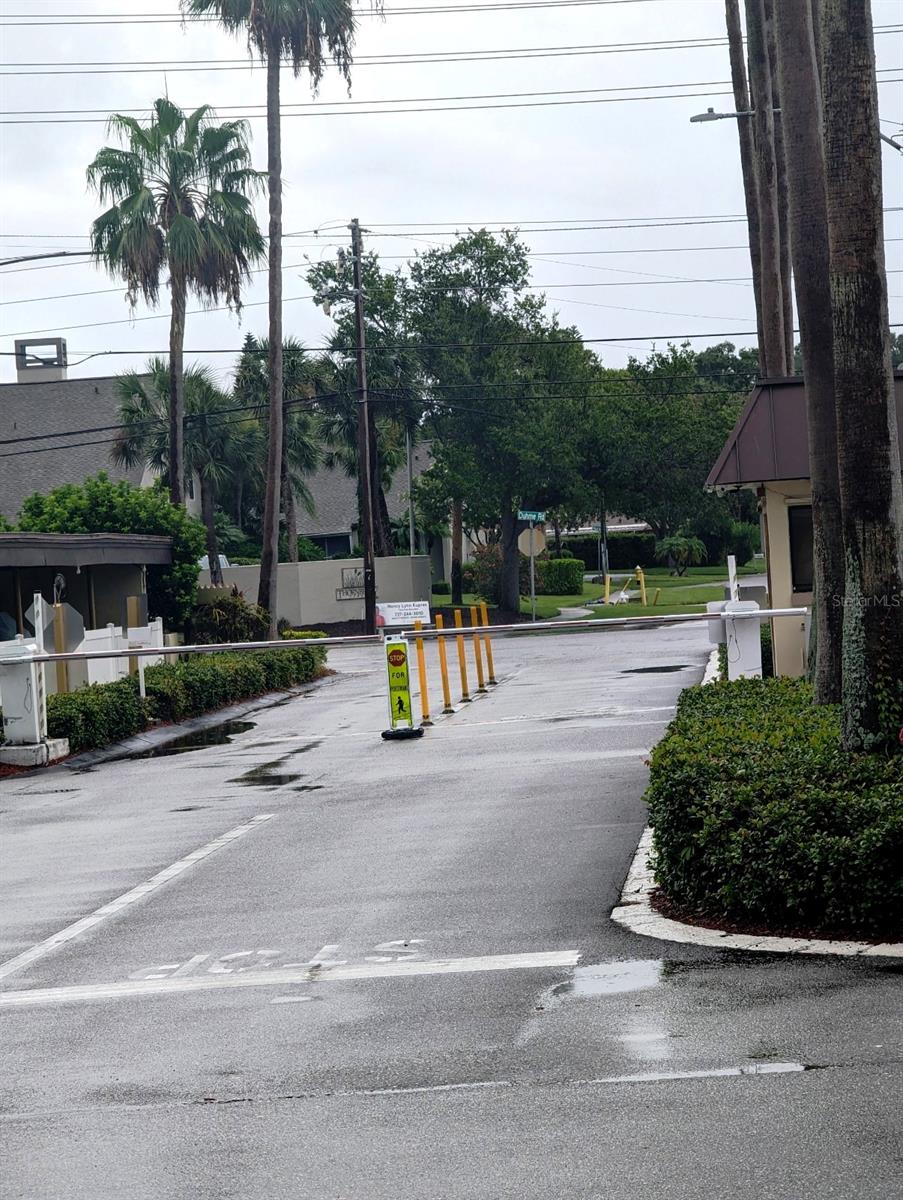 Guard gate at Sea Towers