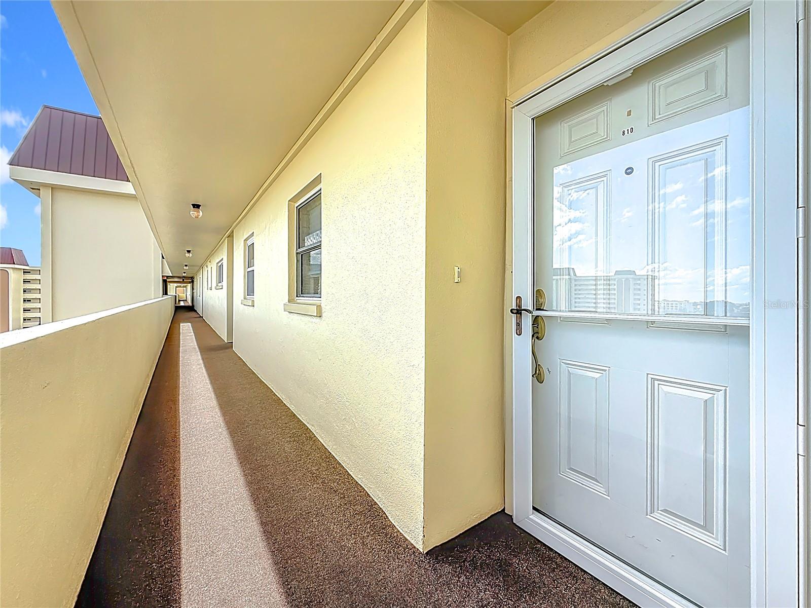 Front door of the unit.  You can see that the elevator is not foo far away.