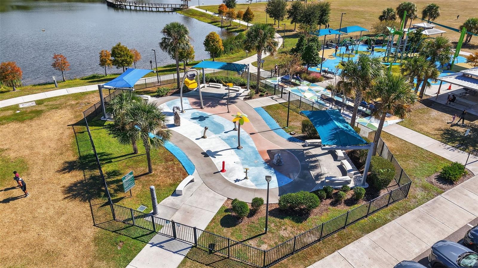 Water park and playground