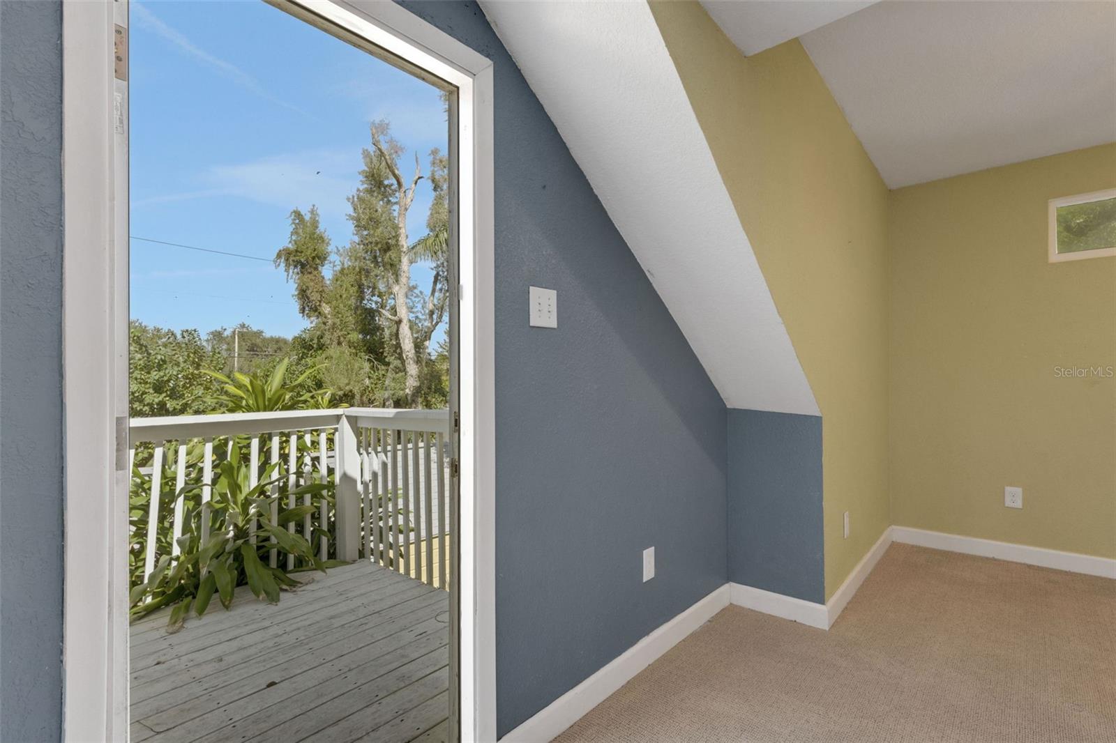 Entrance to porch from primary bedroom