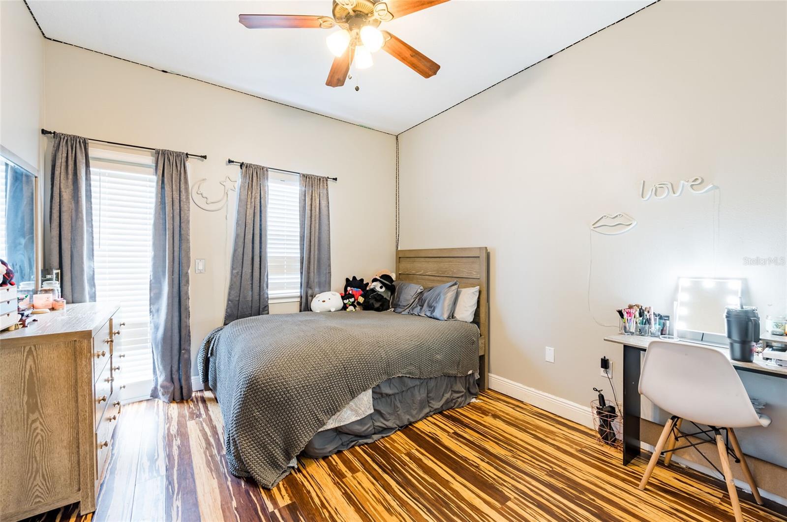 Picture from mainfloor bedroom prior to tenant move in