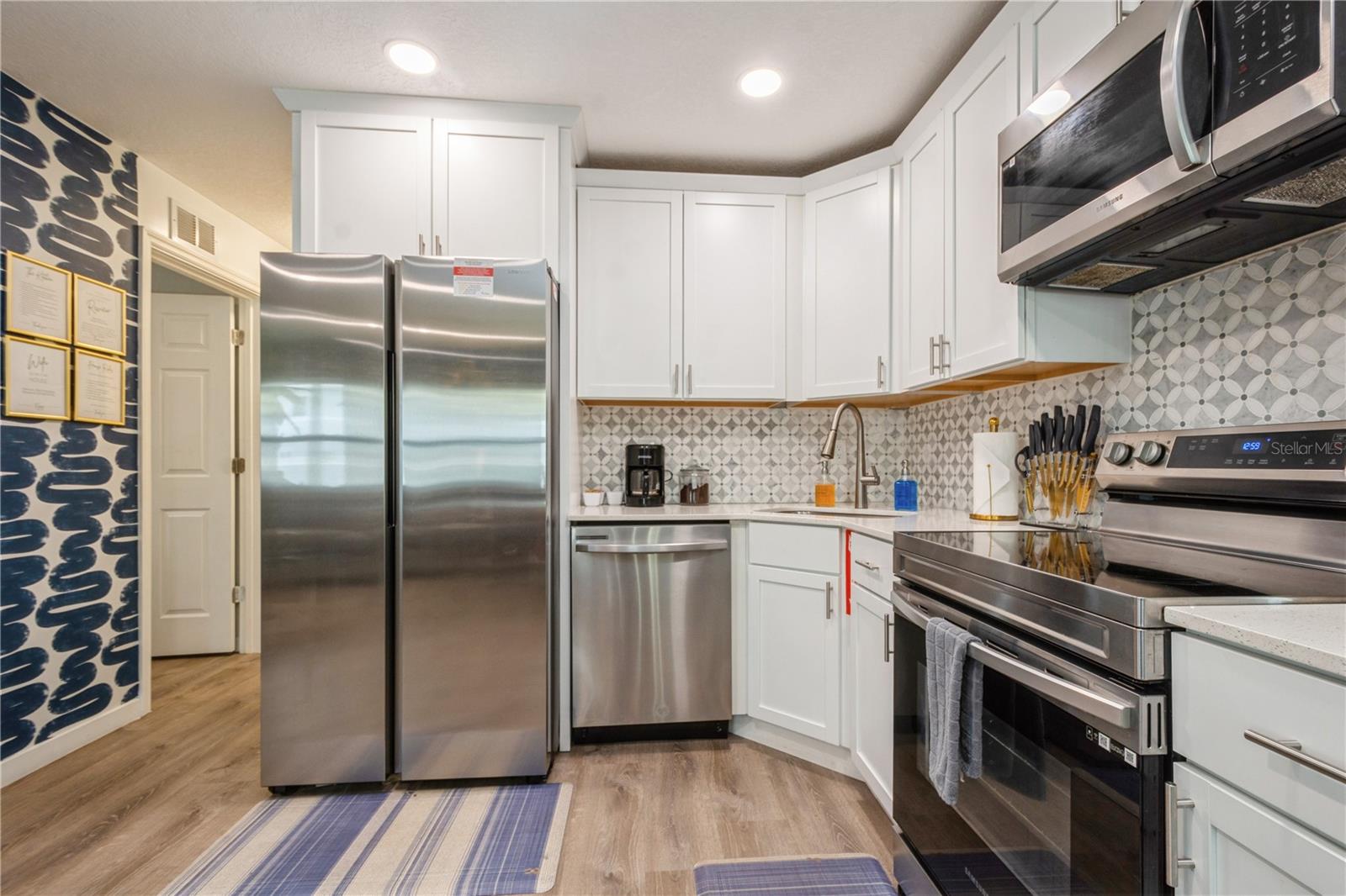 All updated Stainless-Steel Appliances.