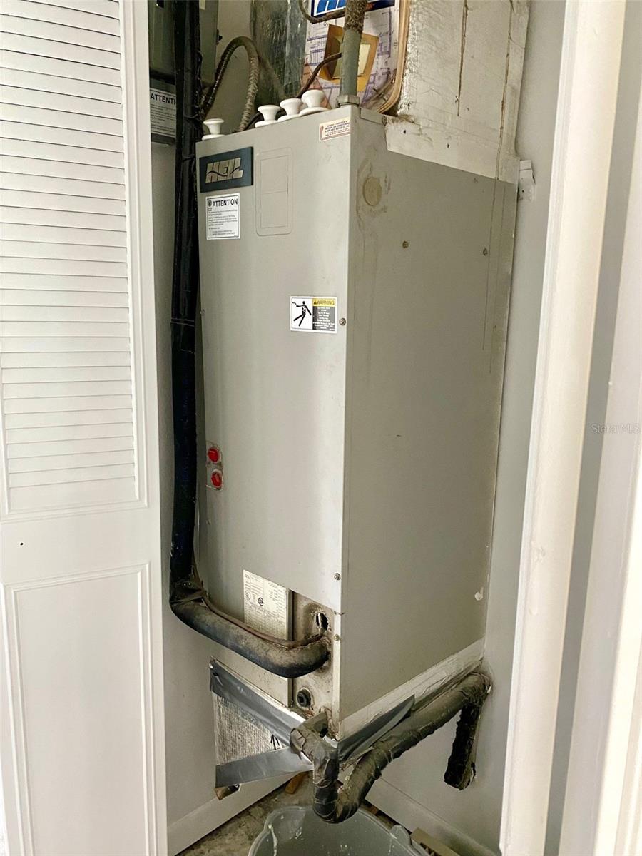 AC Unit is inside  closet