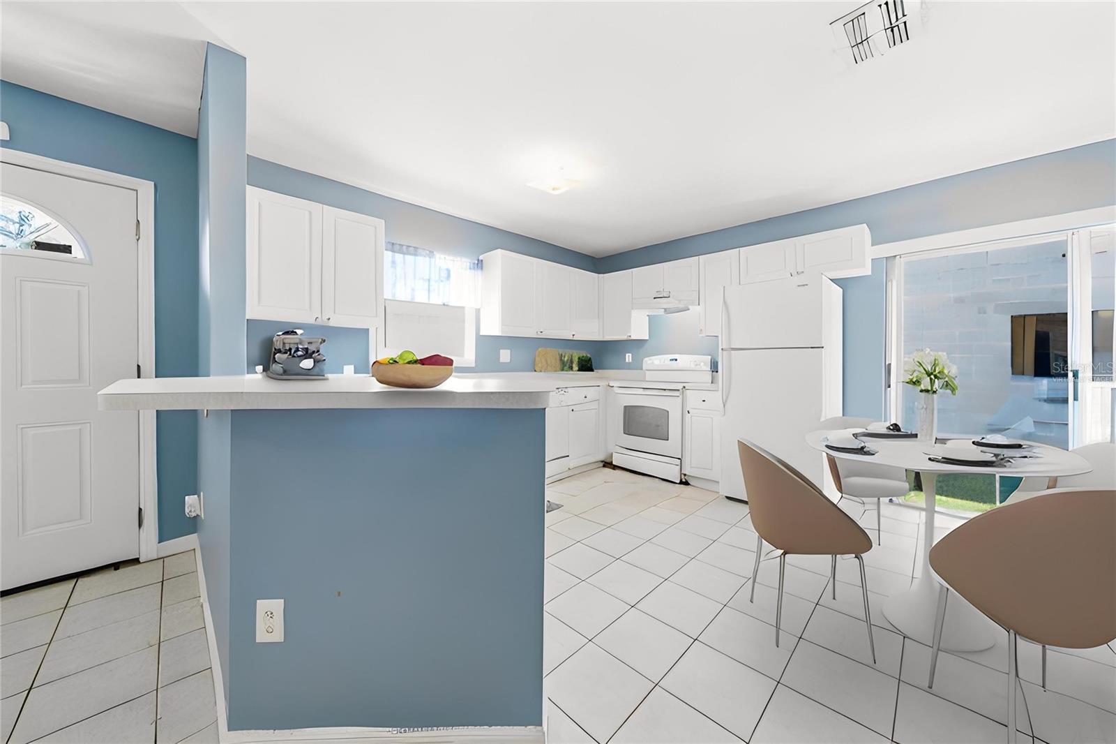 Kitchen Virtually Staged