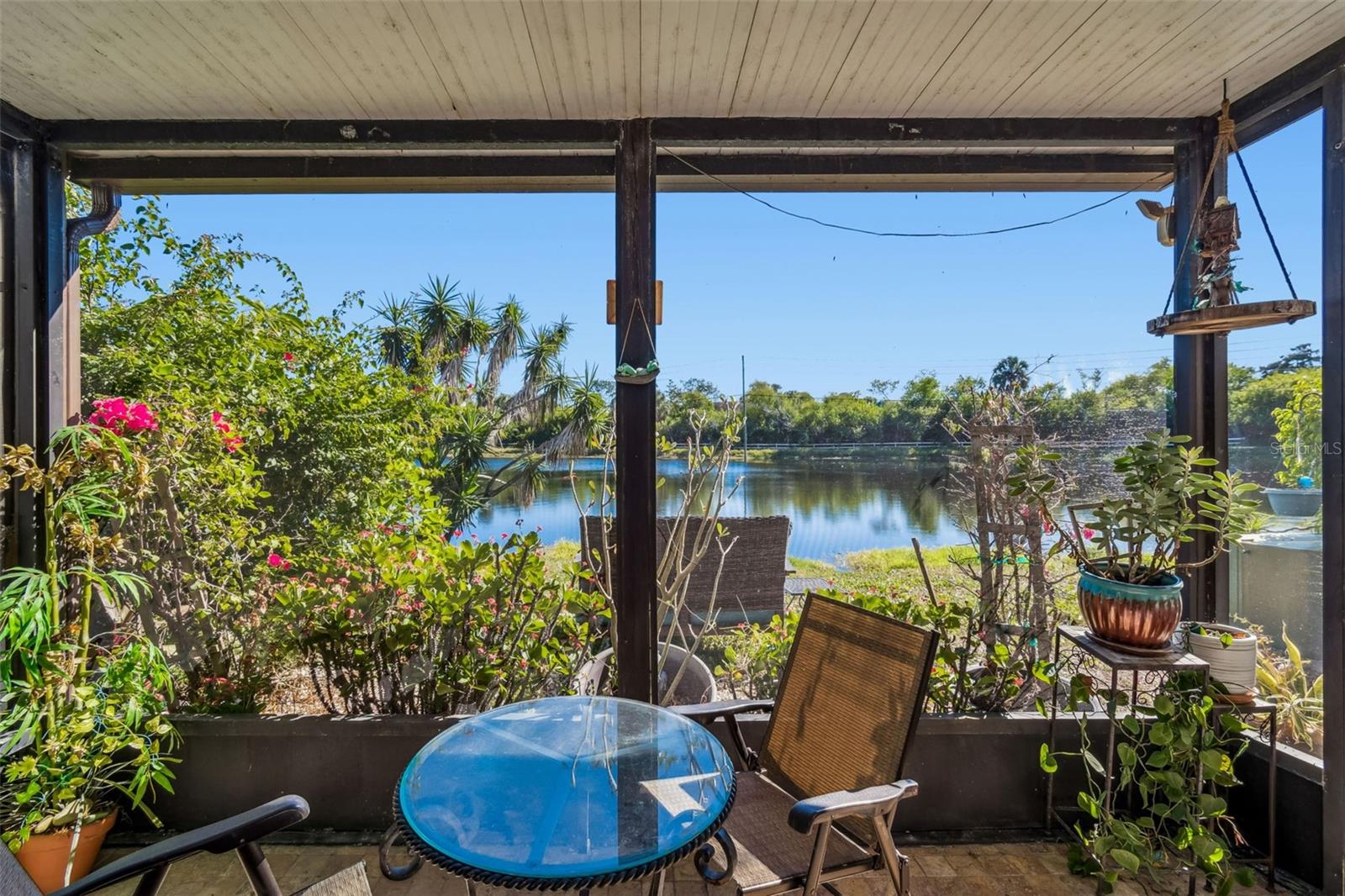 Screened Lanai w/View of Pond