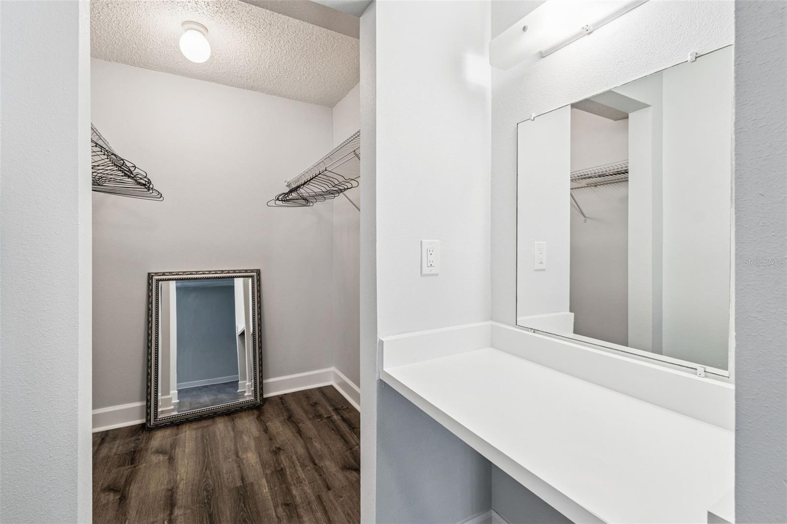 Makeup Vanity & Walk-in Closet