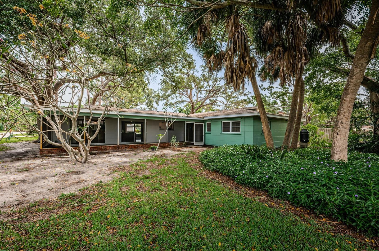 Huge corner lot with plenty of room to add a pool.