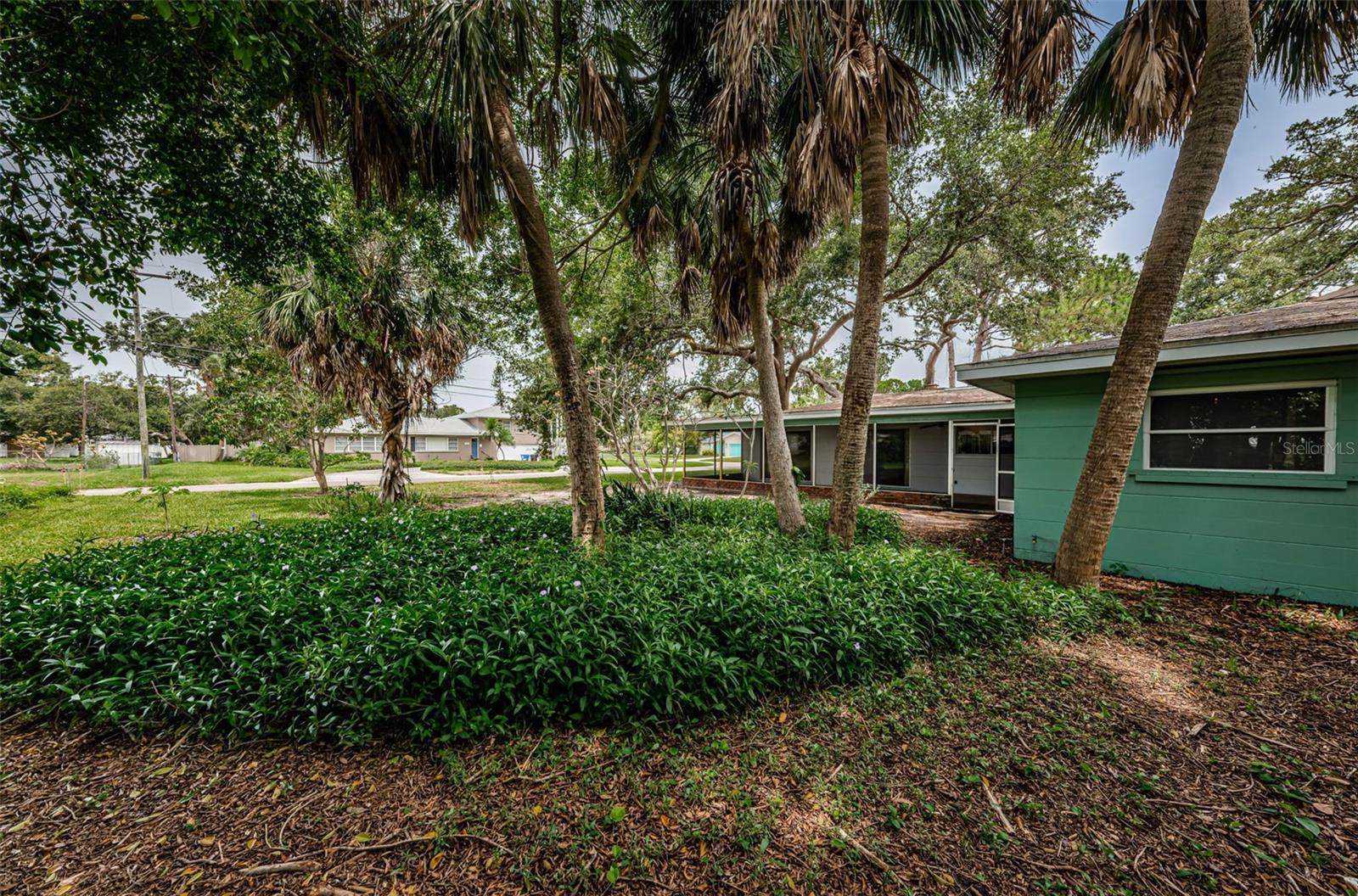 Huge corner lot with plenty of room to add a pool.