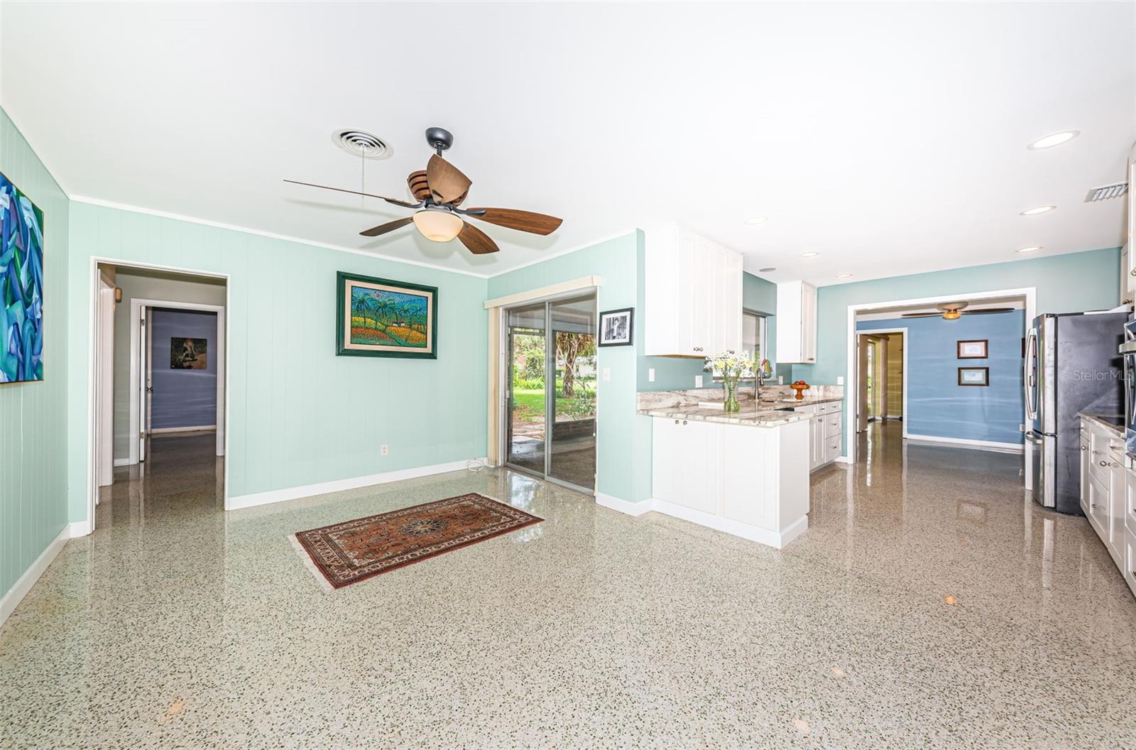 Family room just off of kitchen.