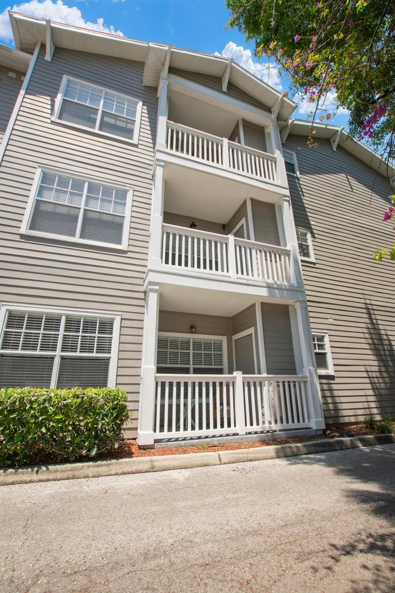 Second level private balcony