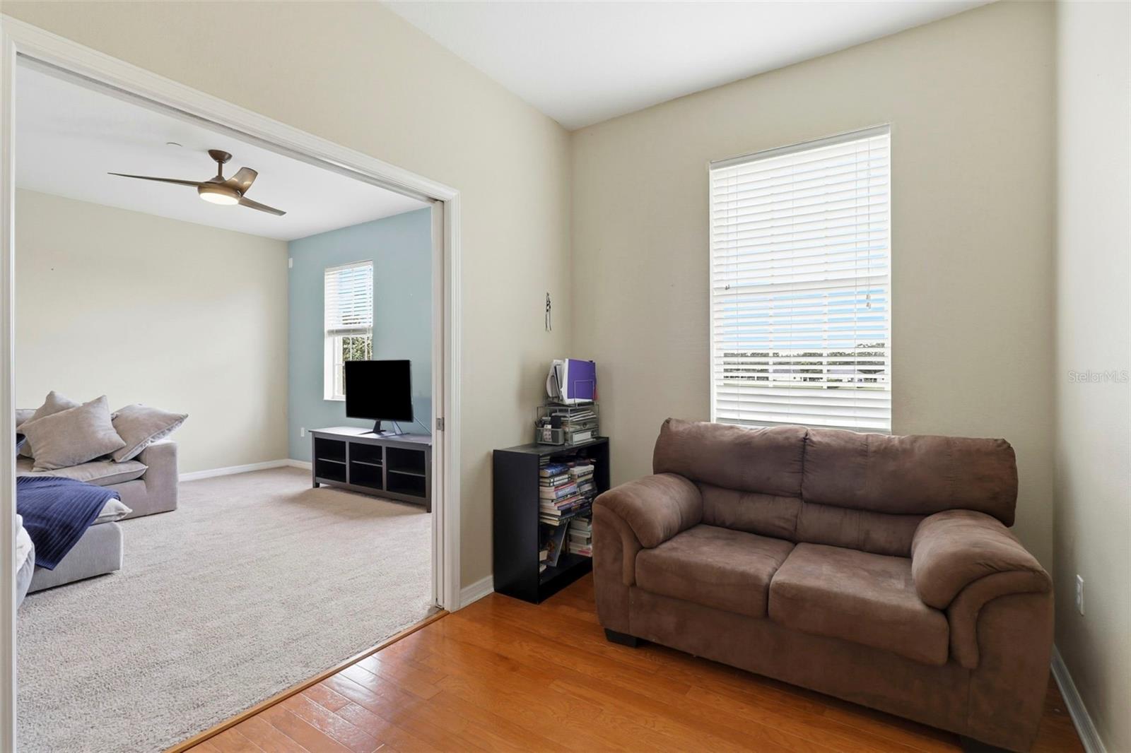 Living room looking out at the Lake