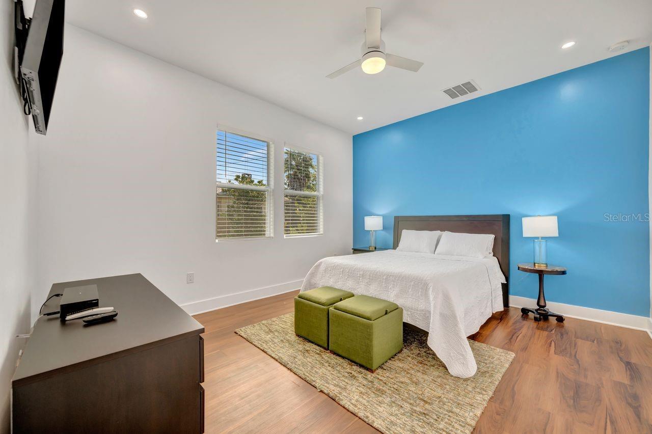 Spacious primary bedroom