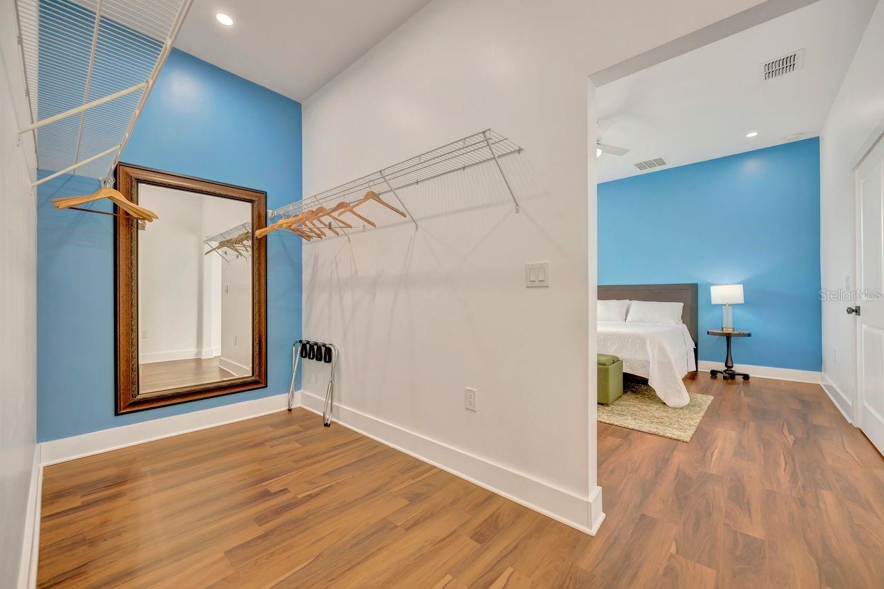 Check out the Walkin closet in the primary bedroom