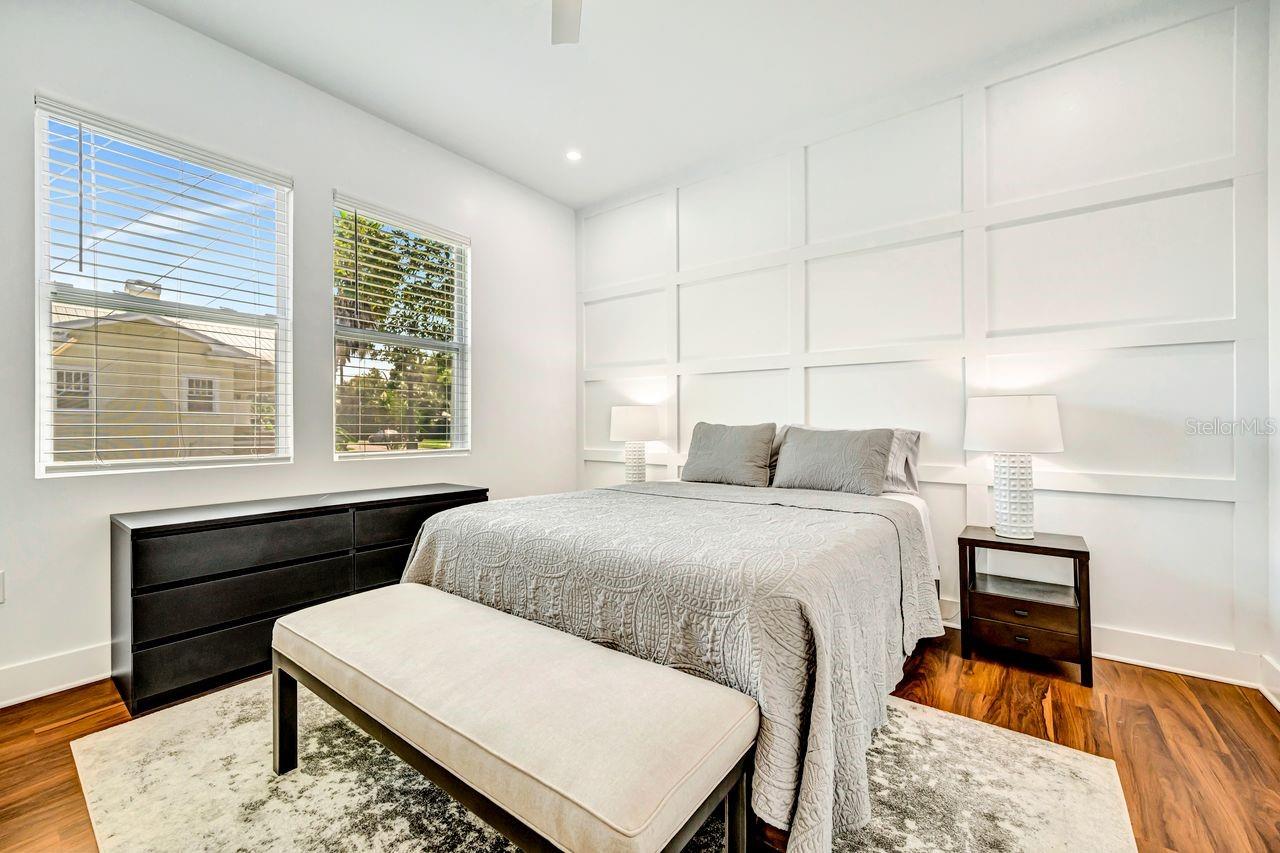 Beautiful detail in bedroom 2 back wall