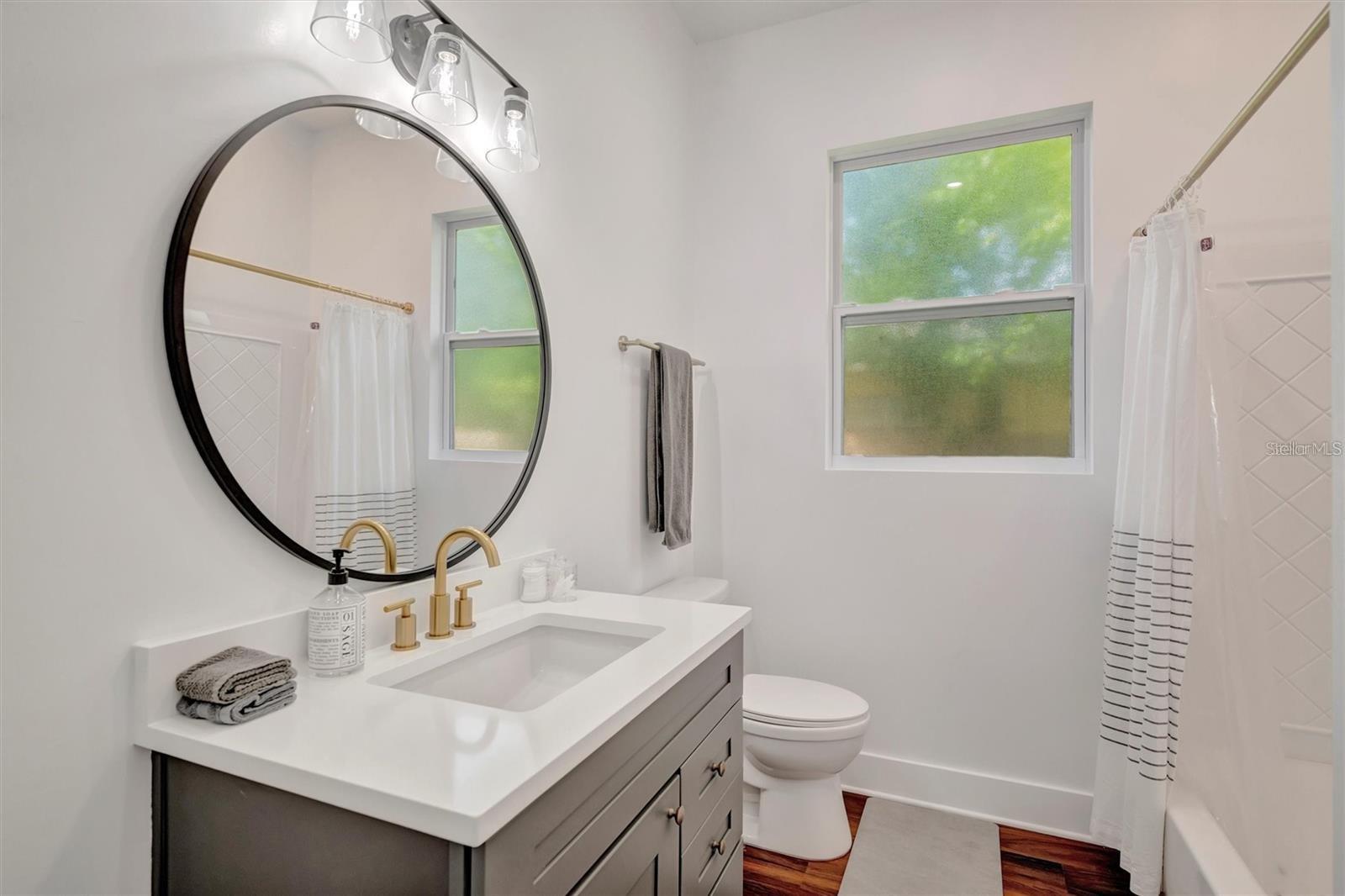 Jack and Jill Bathroom between Bedrooms 3 & 4