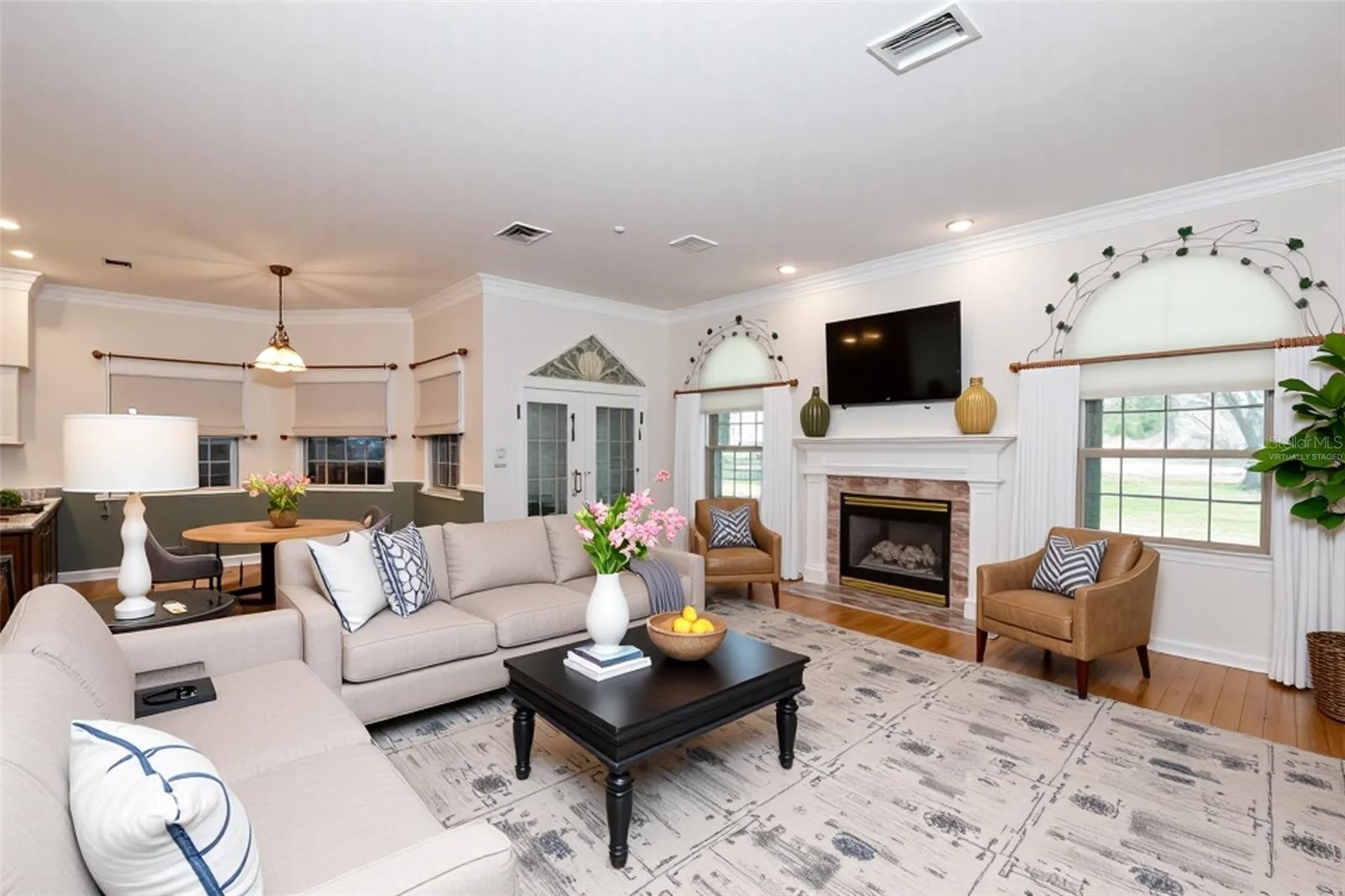 Family Room Virtually Staged
