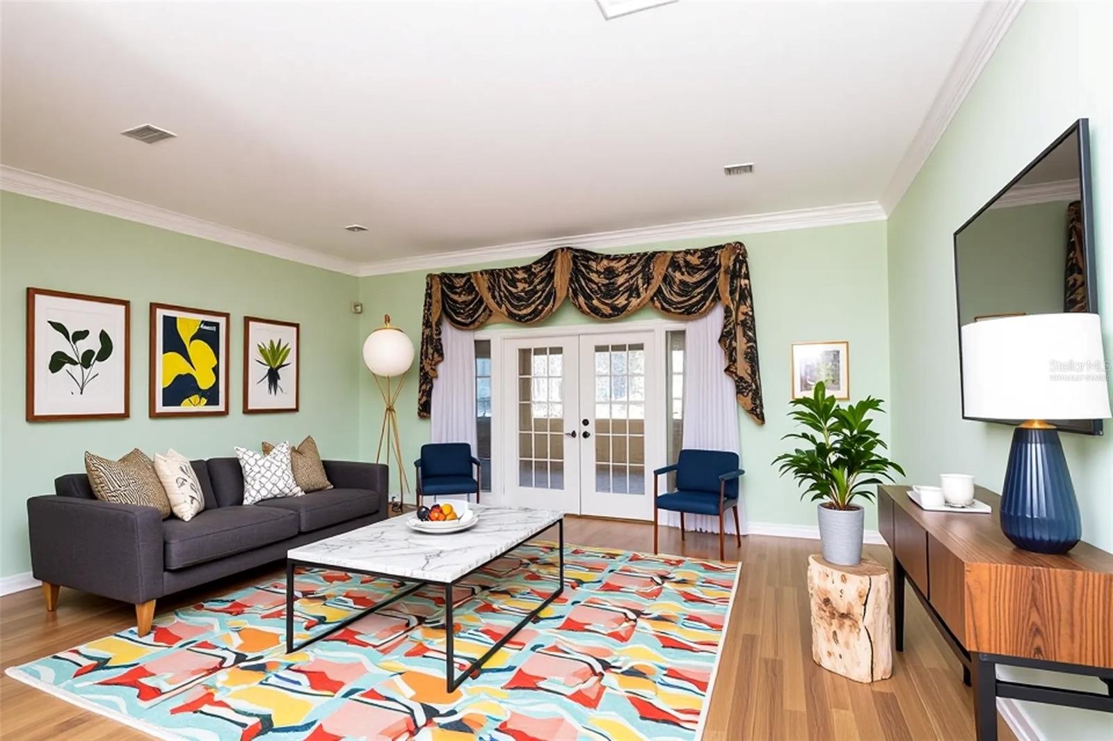 Living Room Virtually Staged