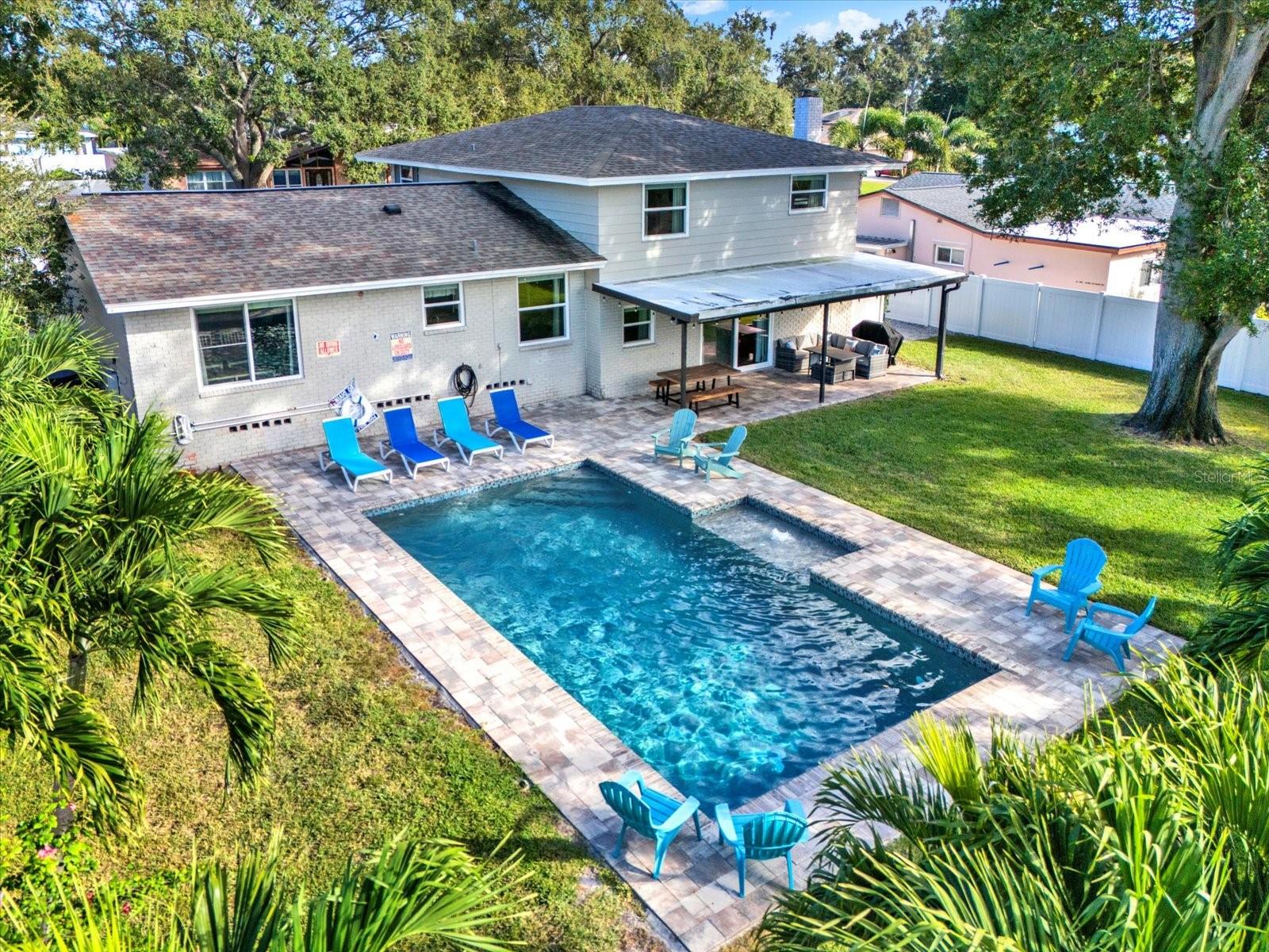 Back Yard and Swimming Pool
