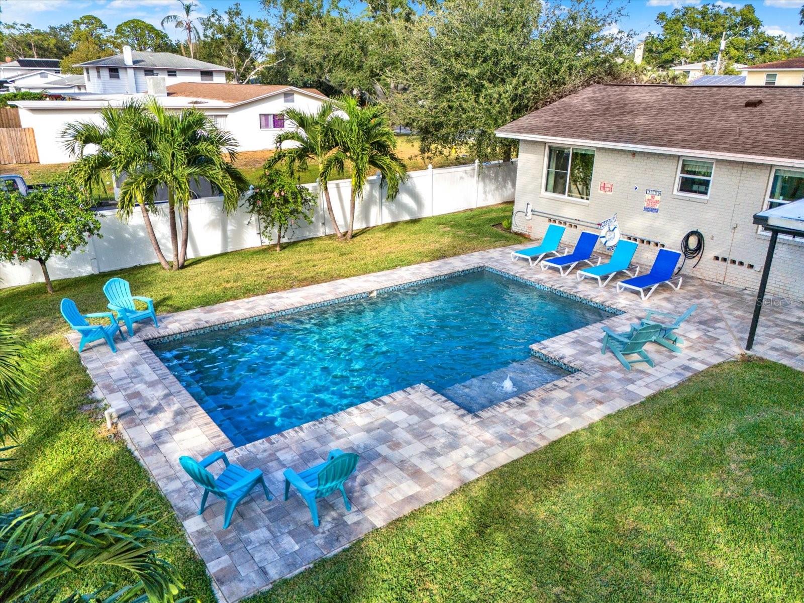 Back Yard and Swimming Pool