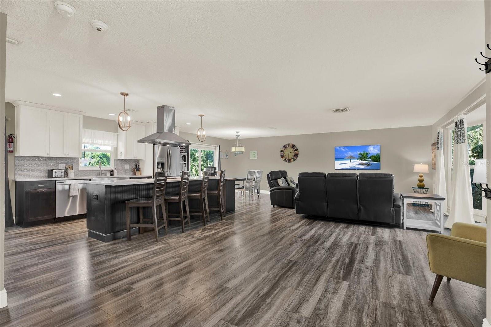 Kitchen and Living Room