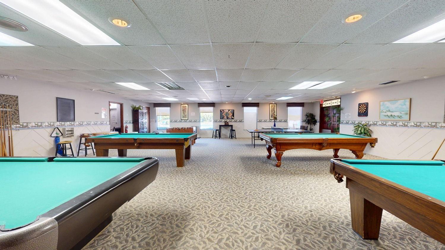 Pool table & community center