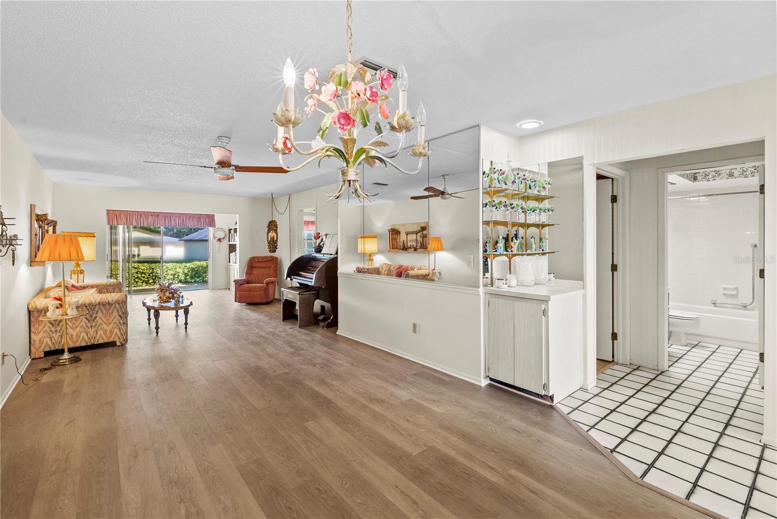 Great Room with Custom Built In