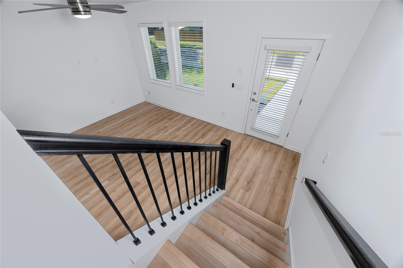 Stairway upstairs to the two bedrooms