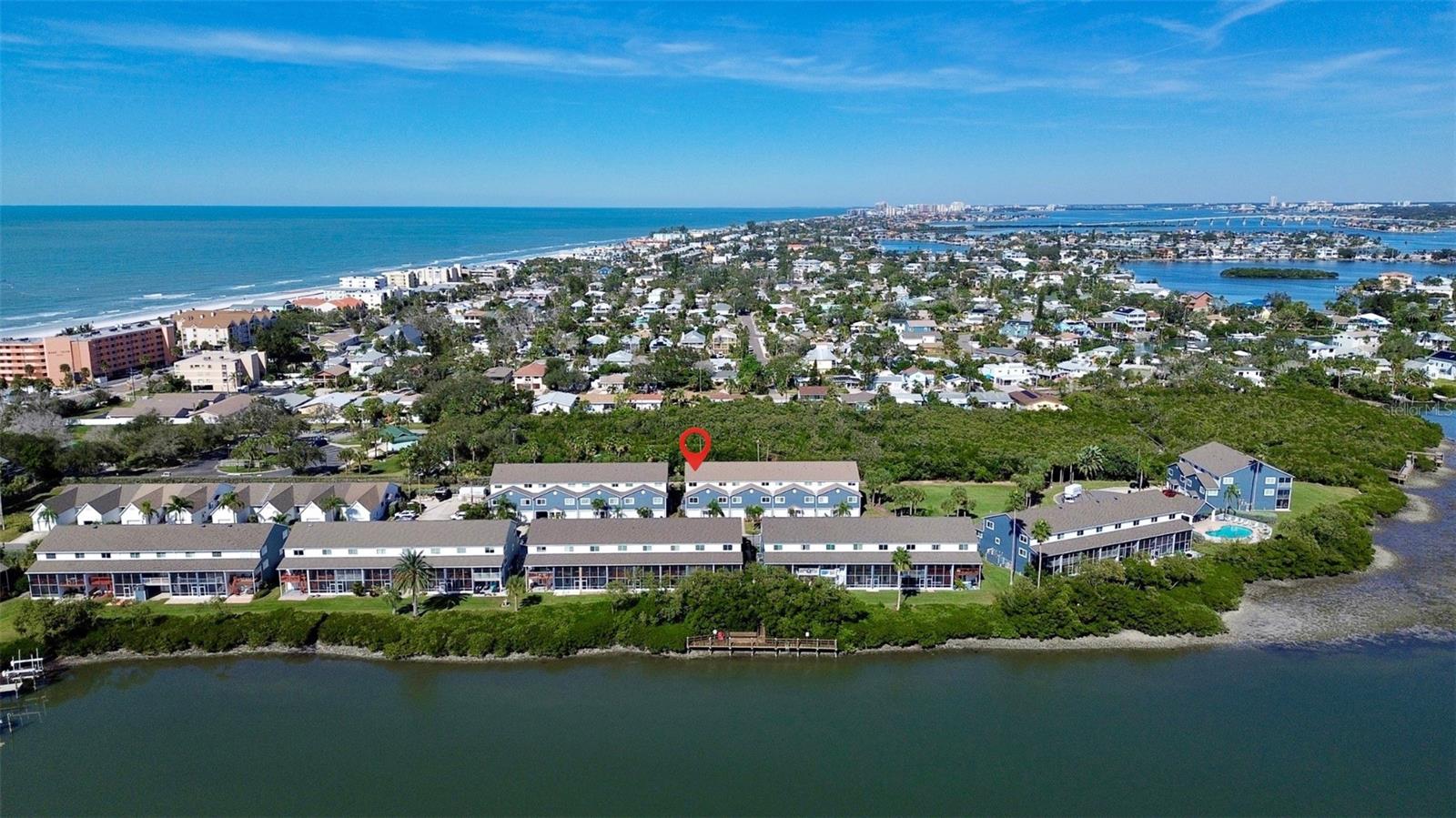 Community dock on the intercoastal waterway