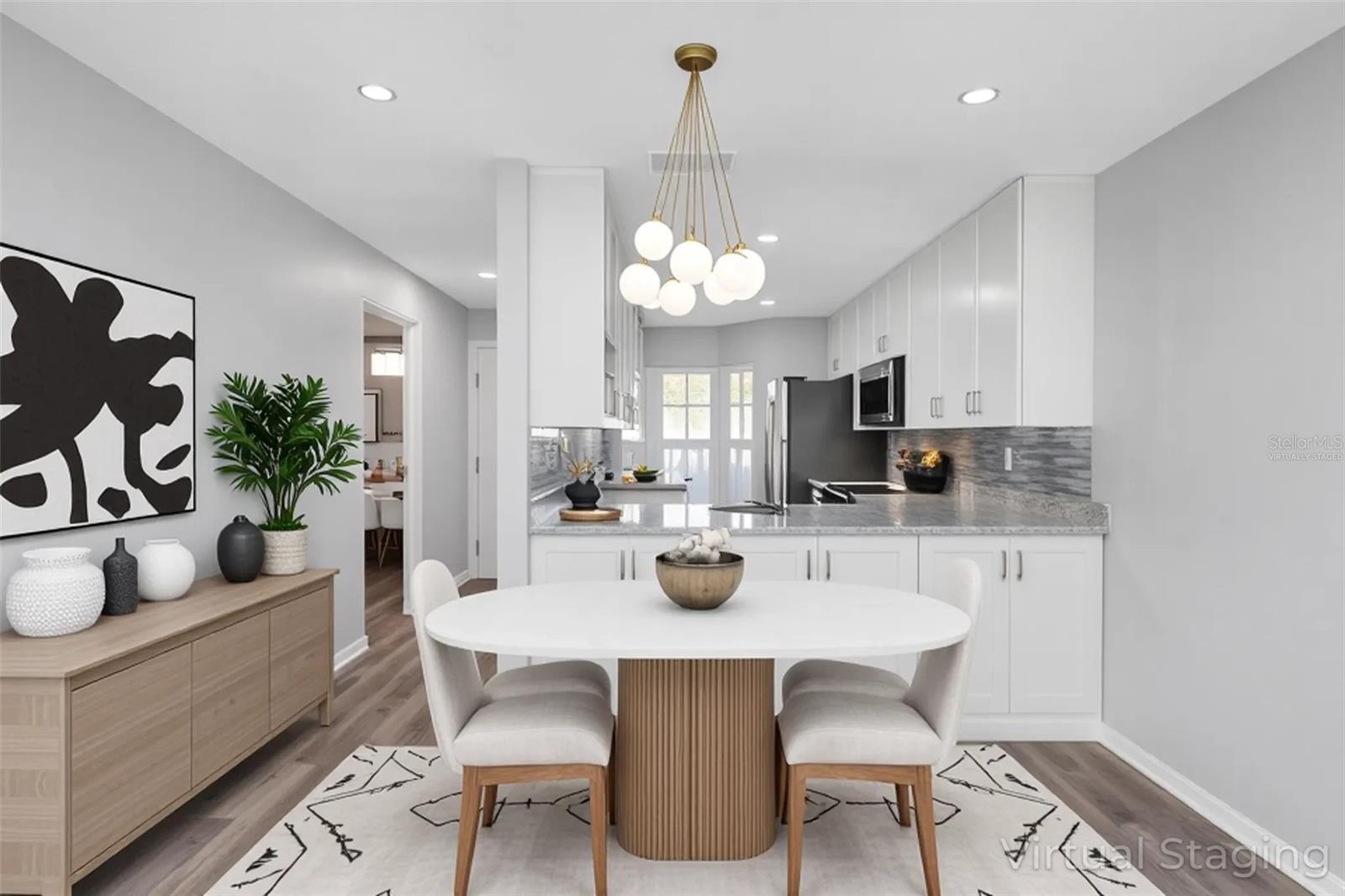 Virtually Staged Dining Room