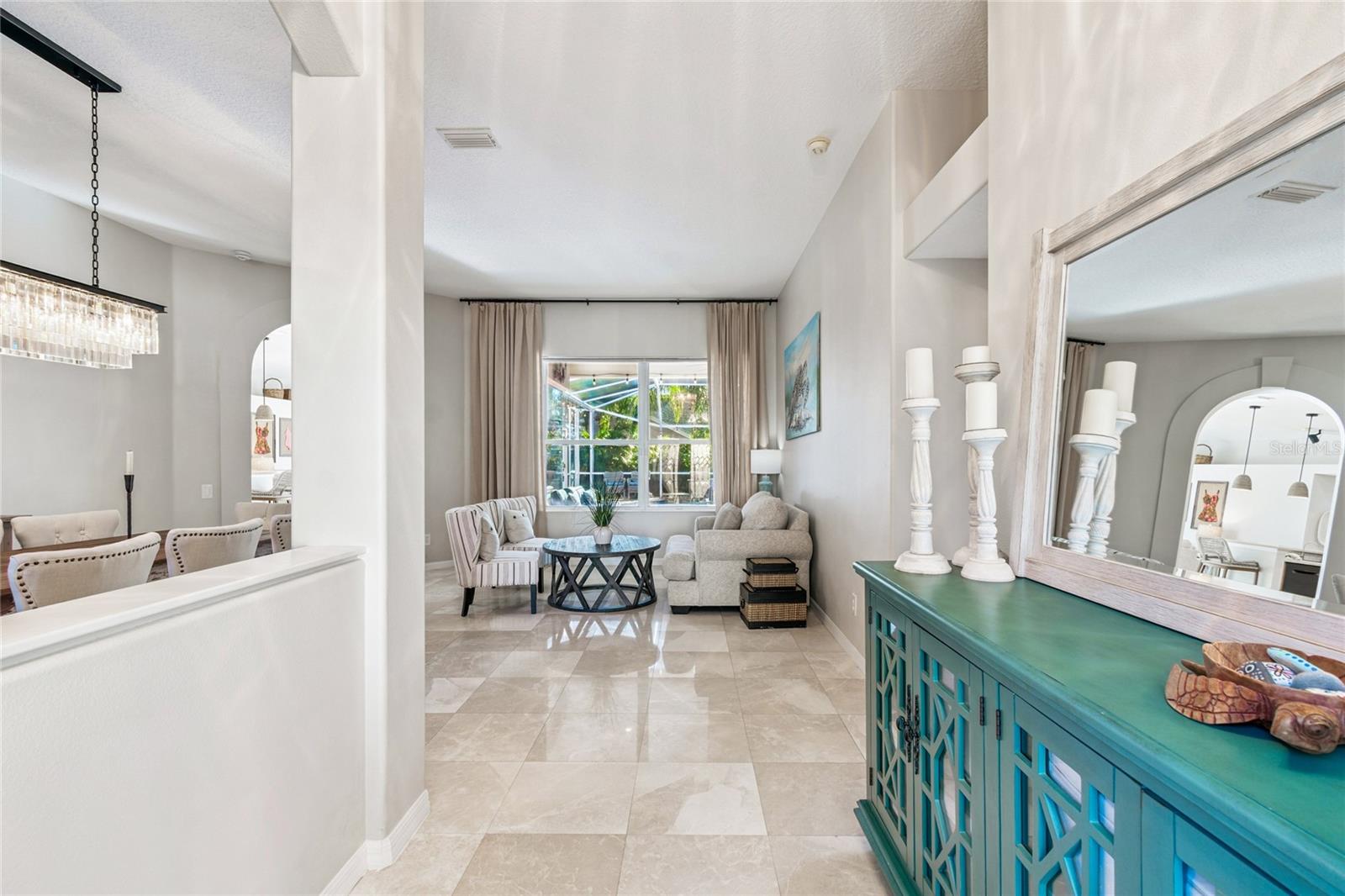 Foyer through double entry doors