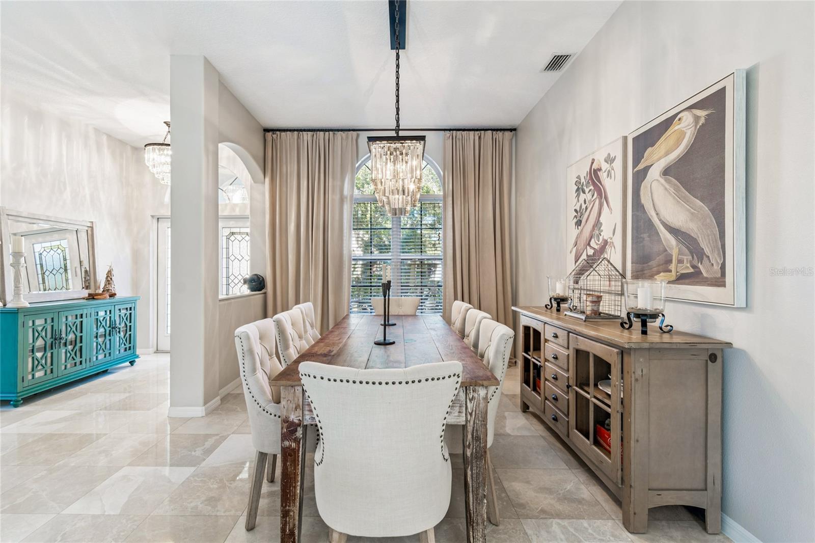 Formal dining room and foyer view