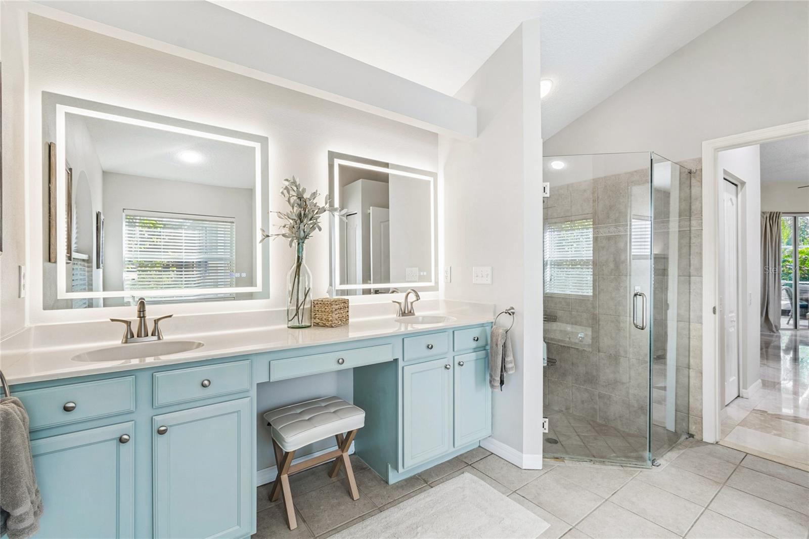 Primary bathroom -- Dual sink vanity