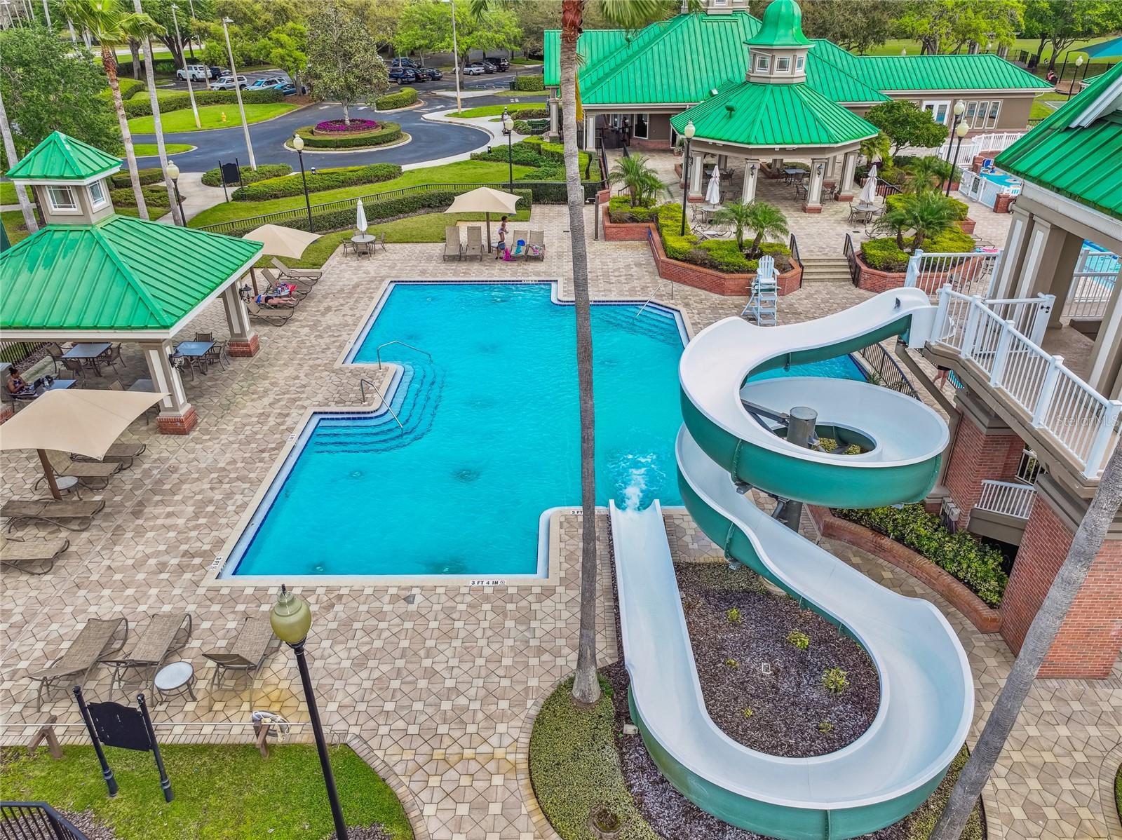 West Meadows Club Amenities -- Resort style pool with waterslide