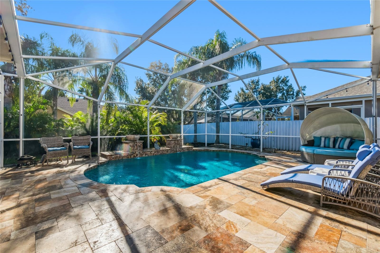 Pool view -- Waterfall