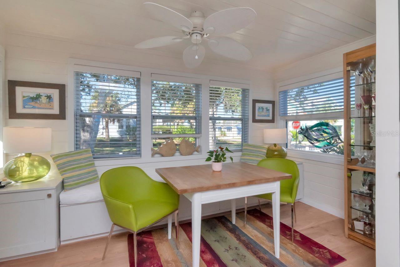 Just off the kitchen is your breakfast noon.