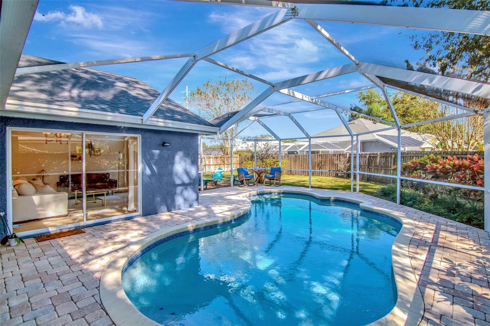 Pool has been redone and just the right size