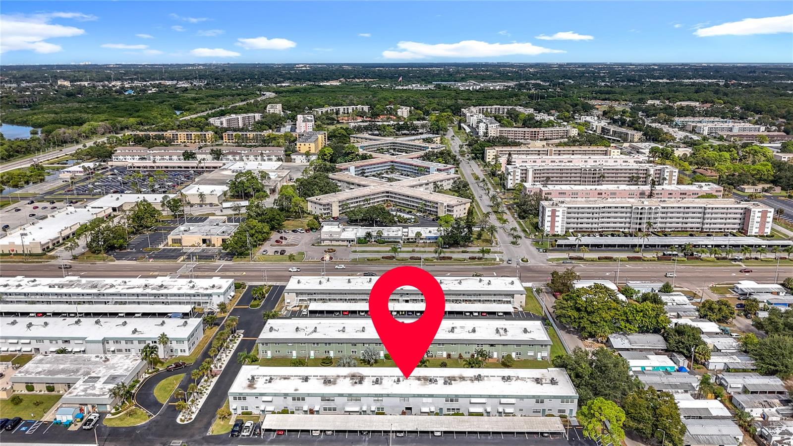 Aeriel view showing the location of building 5267 in the Paradise Shores complex