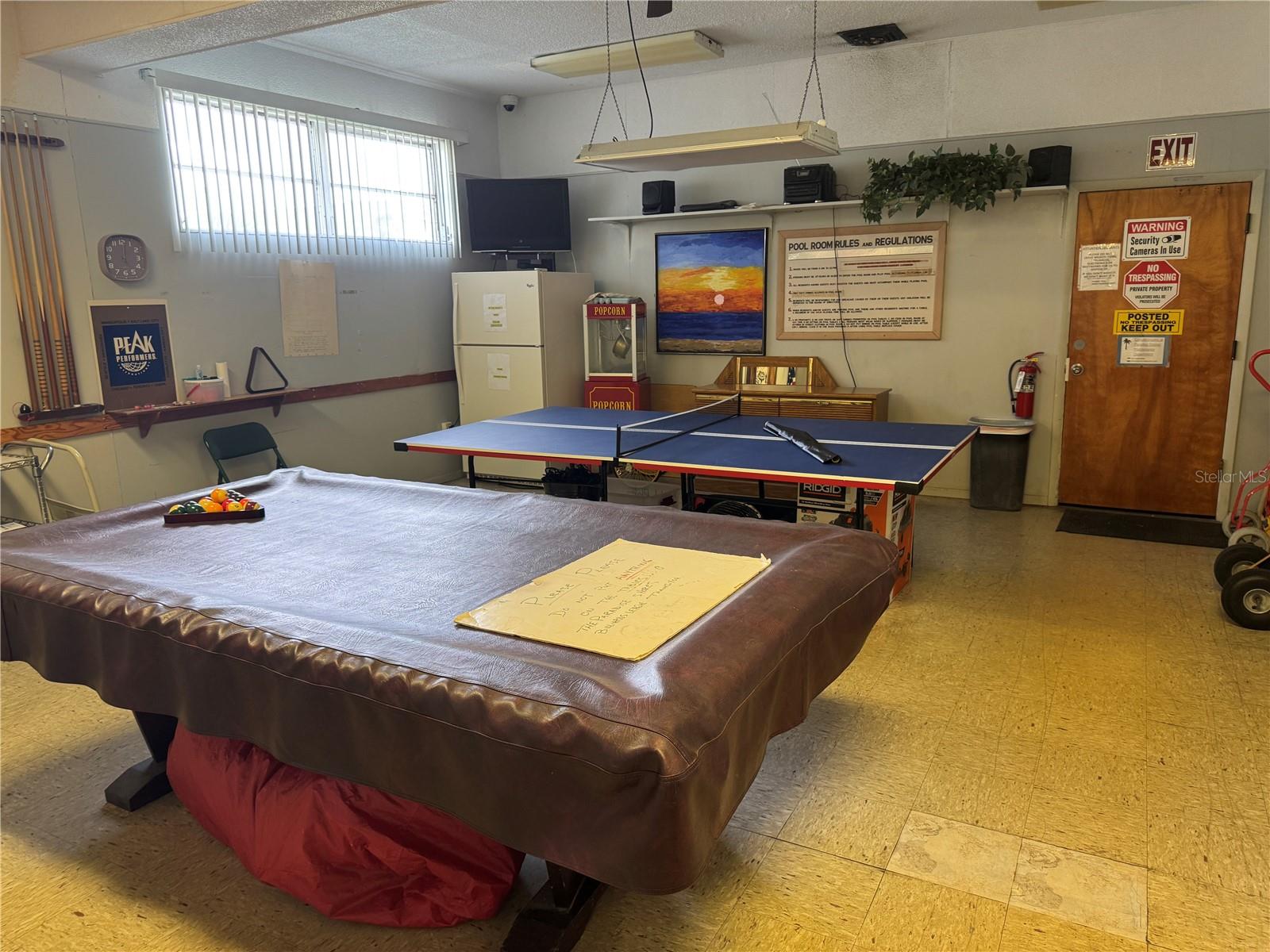 There is a billiard room for added fun in the clubhouse