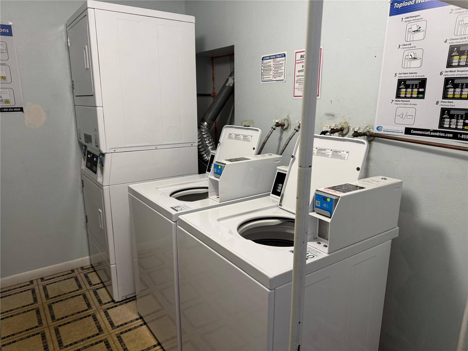 This is a closer look at the laundry room in the 5267 building