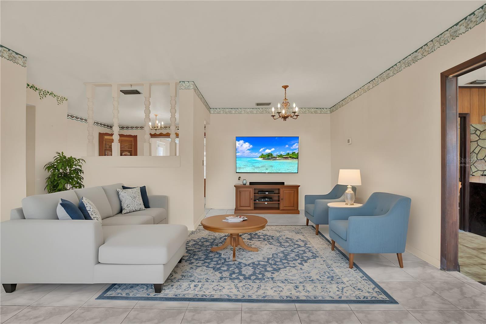 This photo is virtually staged