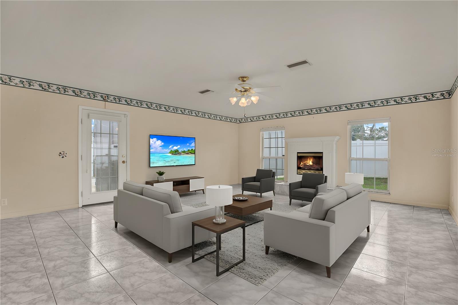 This photo is virtually staged